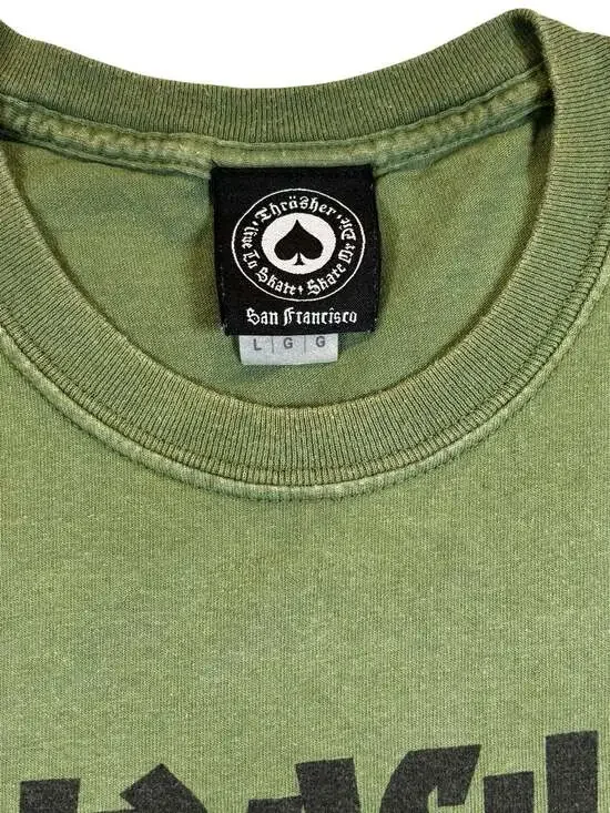 Thrasher Skate Mag T-Shirt in Army Green - Picture 2 of 3